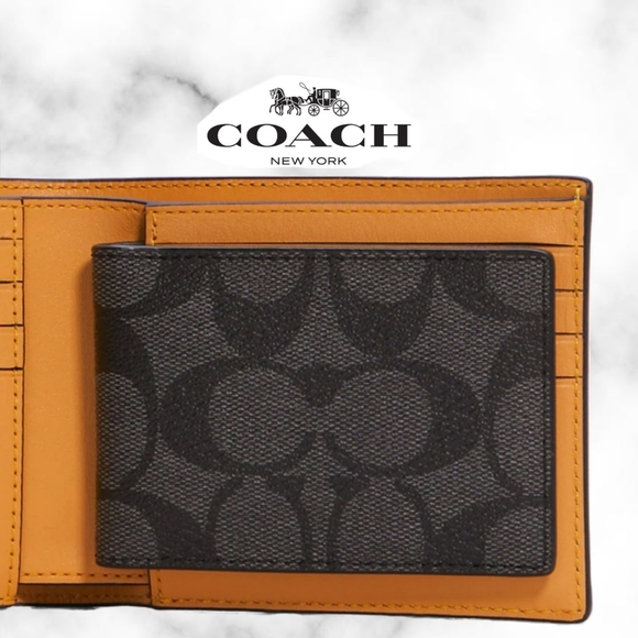 Coach 3 In 1 Wallet In Colorblock Signature Canvas With Coach Patch - Picture 3 of 5